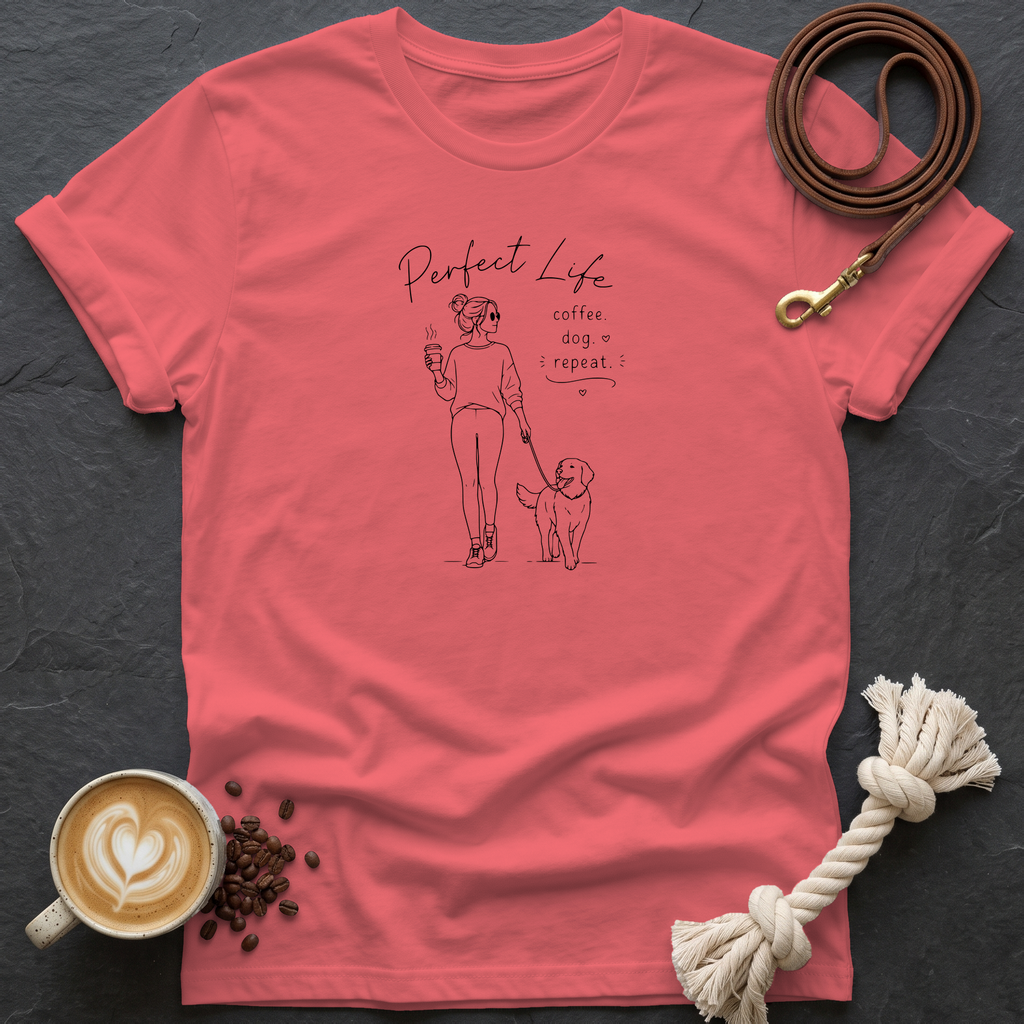 Perfect Life T-Shirt - Coral Silk
