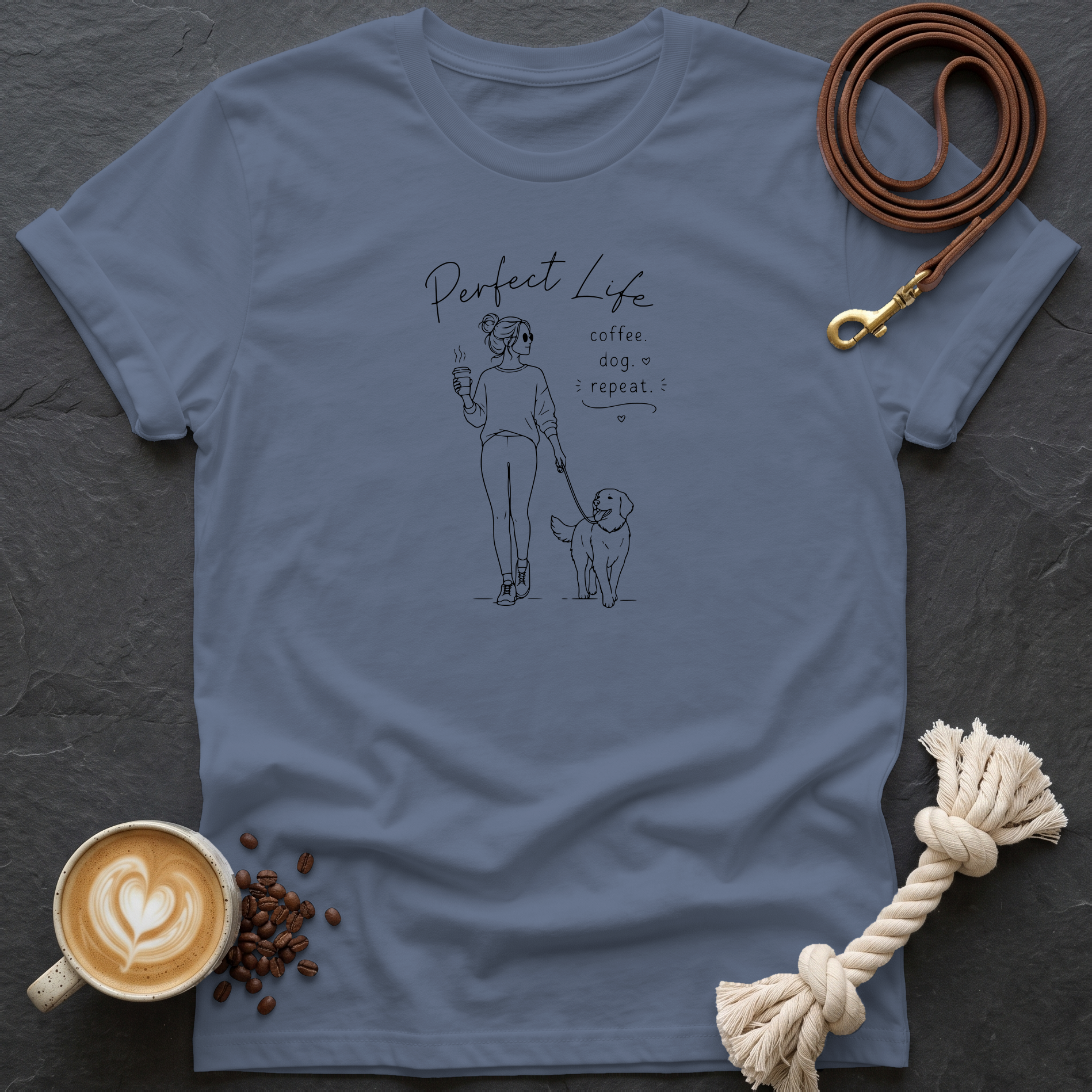 Perfect Life T-Shirt - Heather Indigo