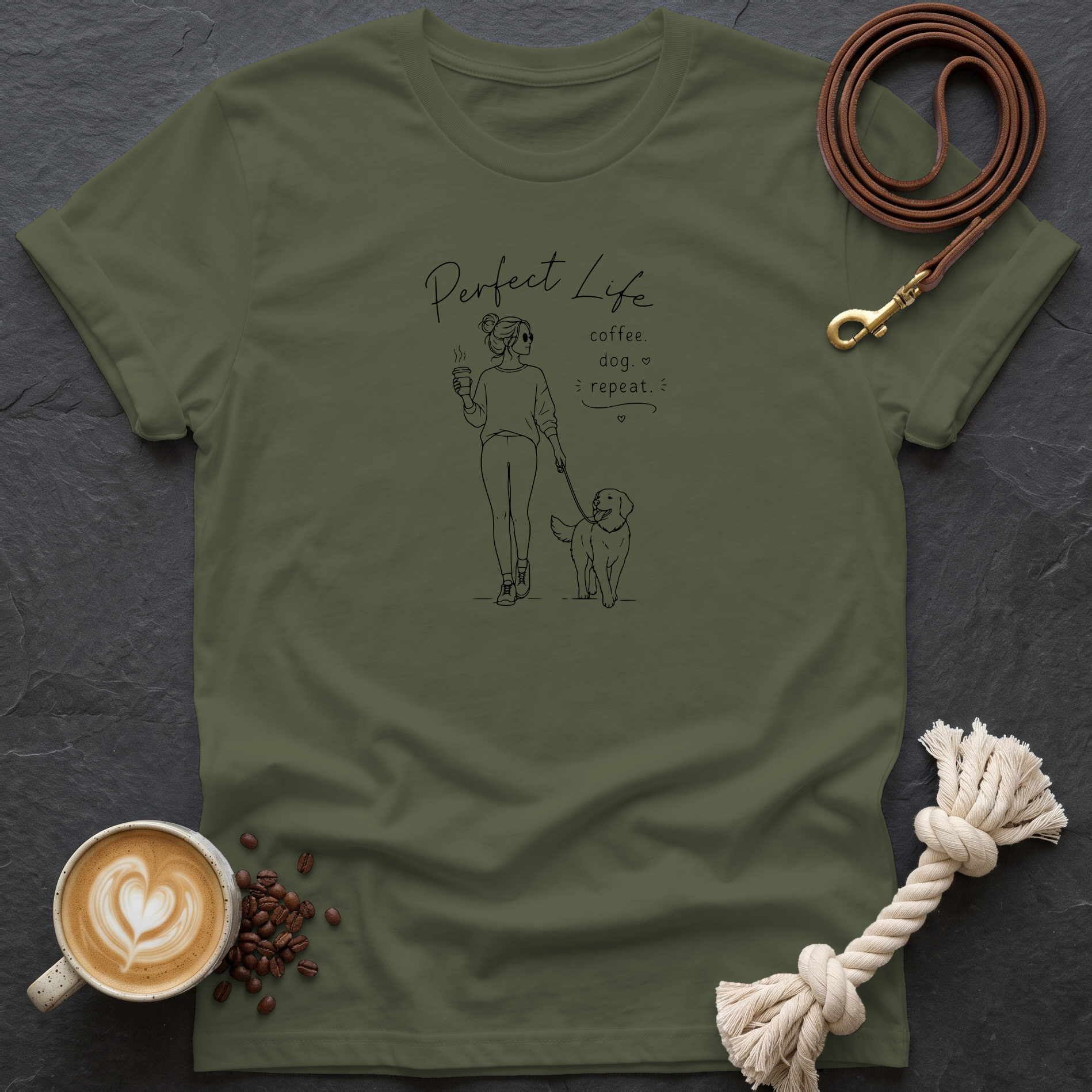 Perfect Life T-Shirt - Military Green