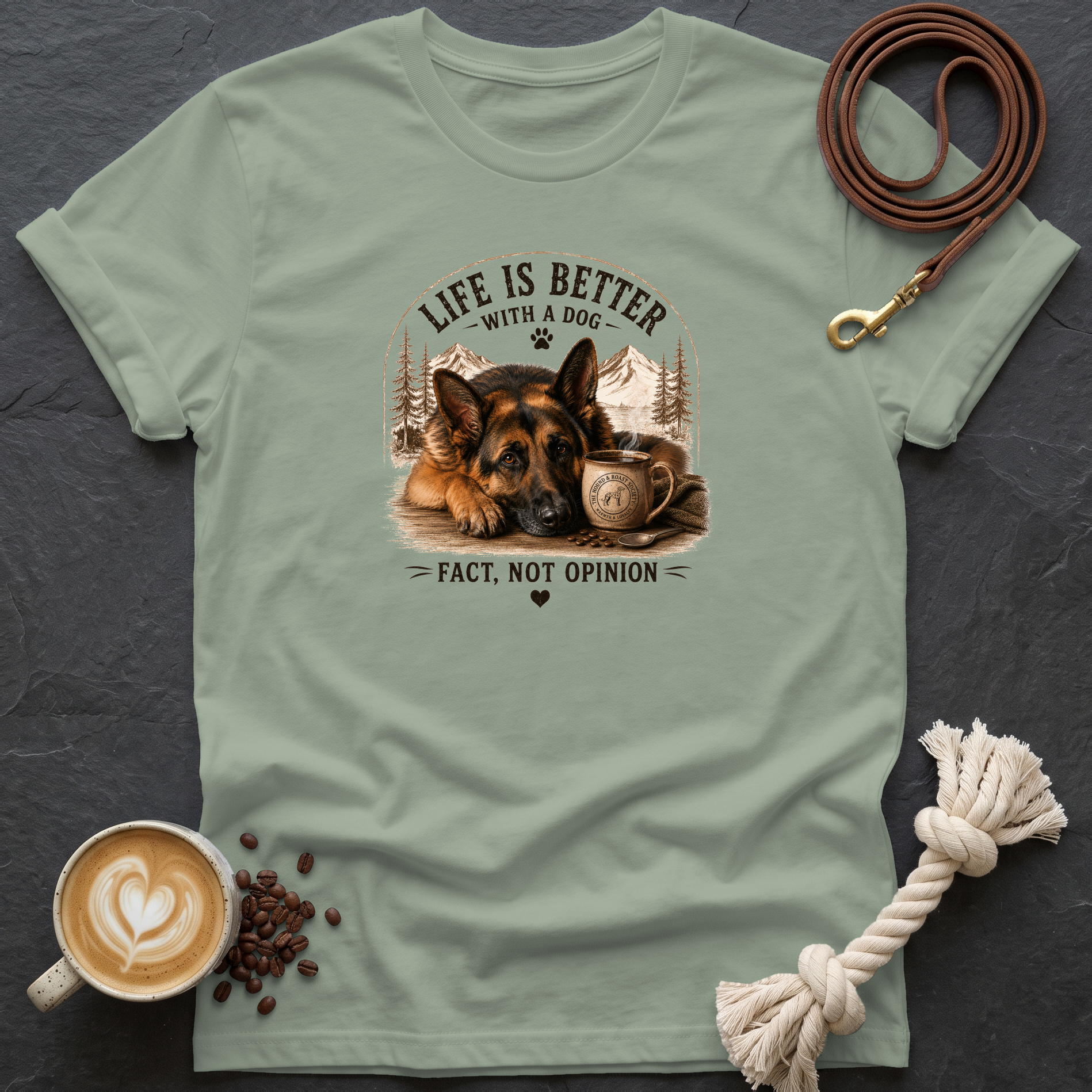 Life is Better T-Shirt - Sage