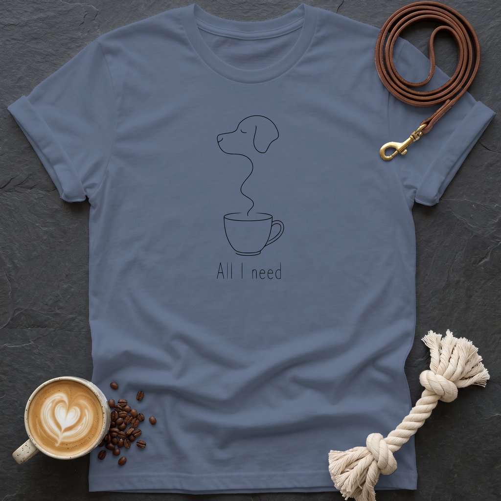 All I Need T-Shirt - Heather Indigo