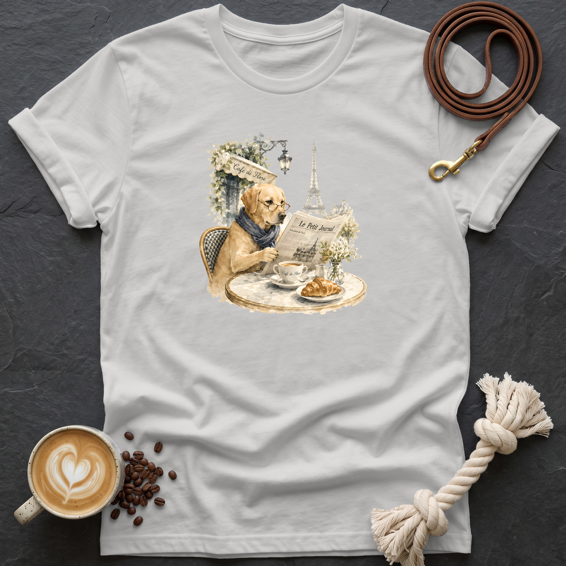 Cafe de Flore T-Shirt - Ice Grey