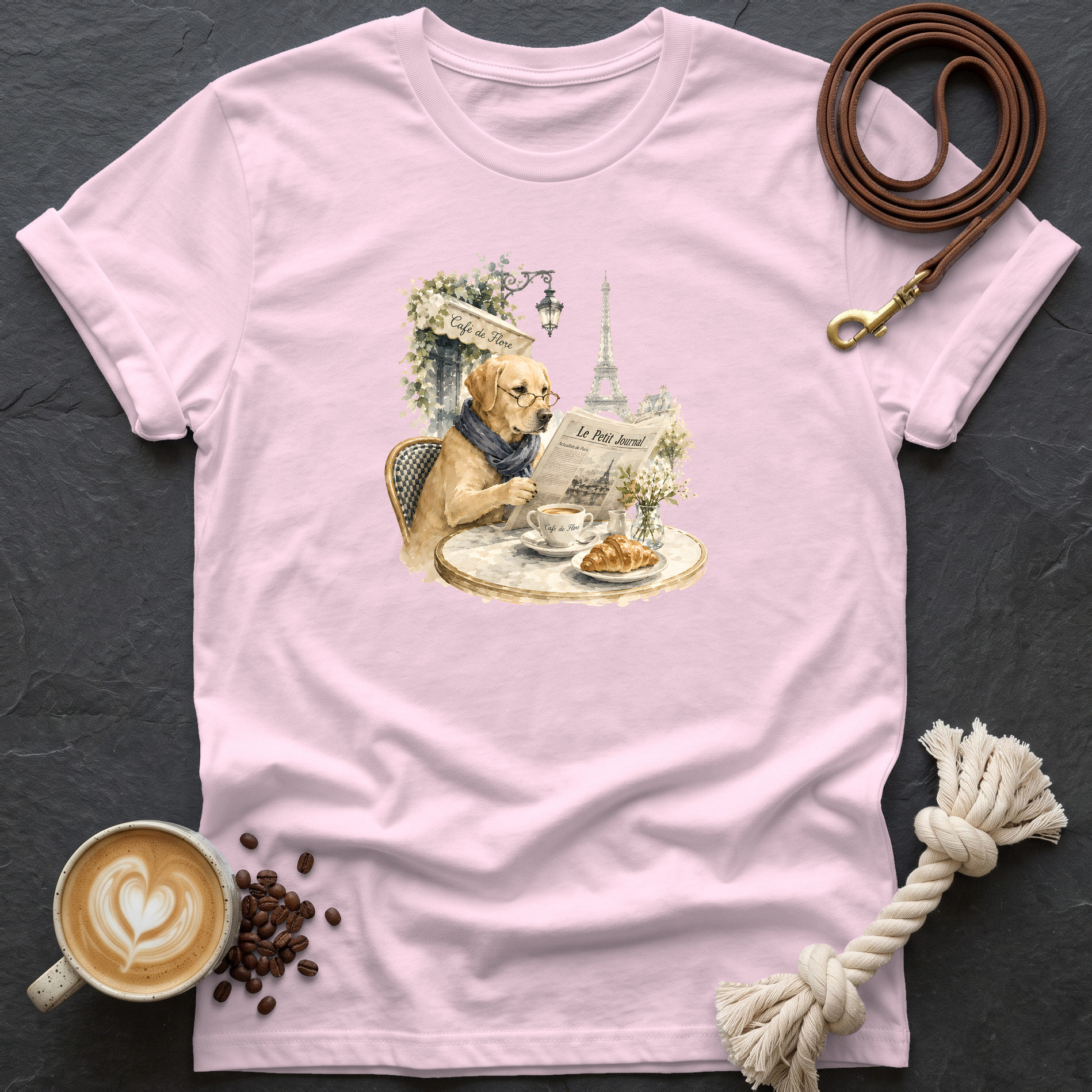 Cafe de Flore T-Shirt - Light Pink