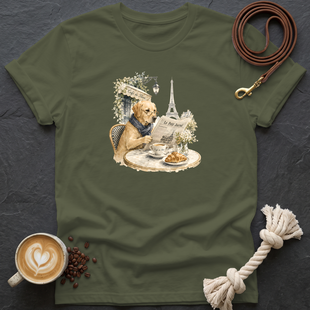 Cafe de Flore T-Shirt - Military Green