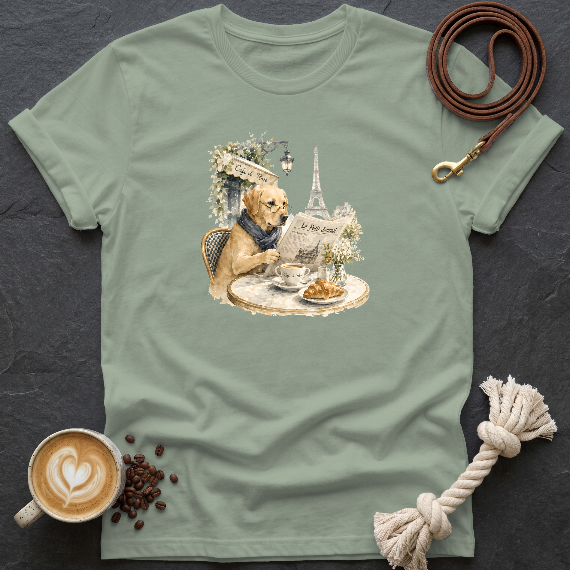 Cafe de Flore T-Shirt - Sage