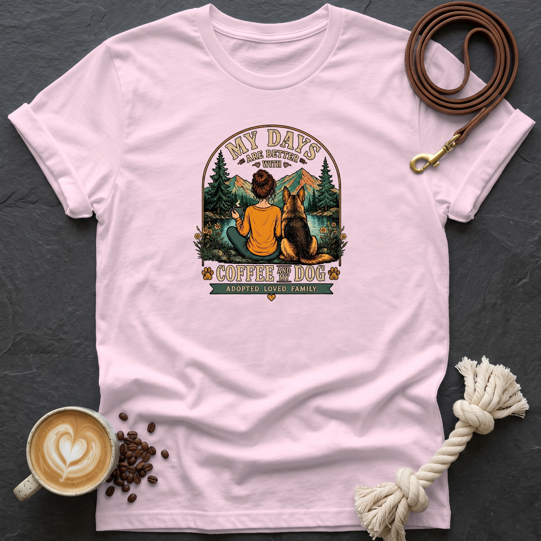 My days are Better T-Shirt - Light Pink