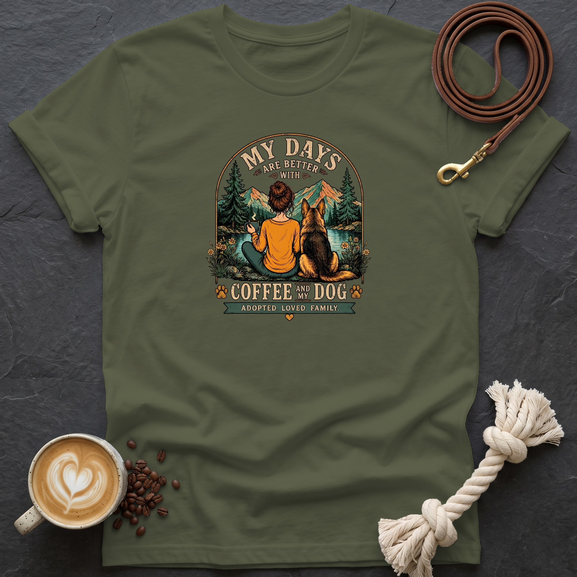 My days are Better T-Shirt - Military Green