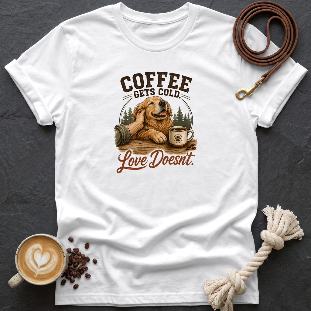 Coffee Gets Cold T-Shirt - White