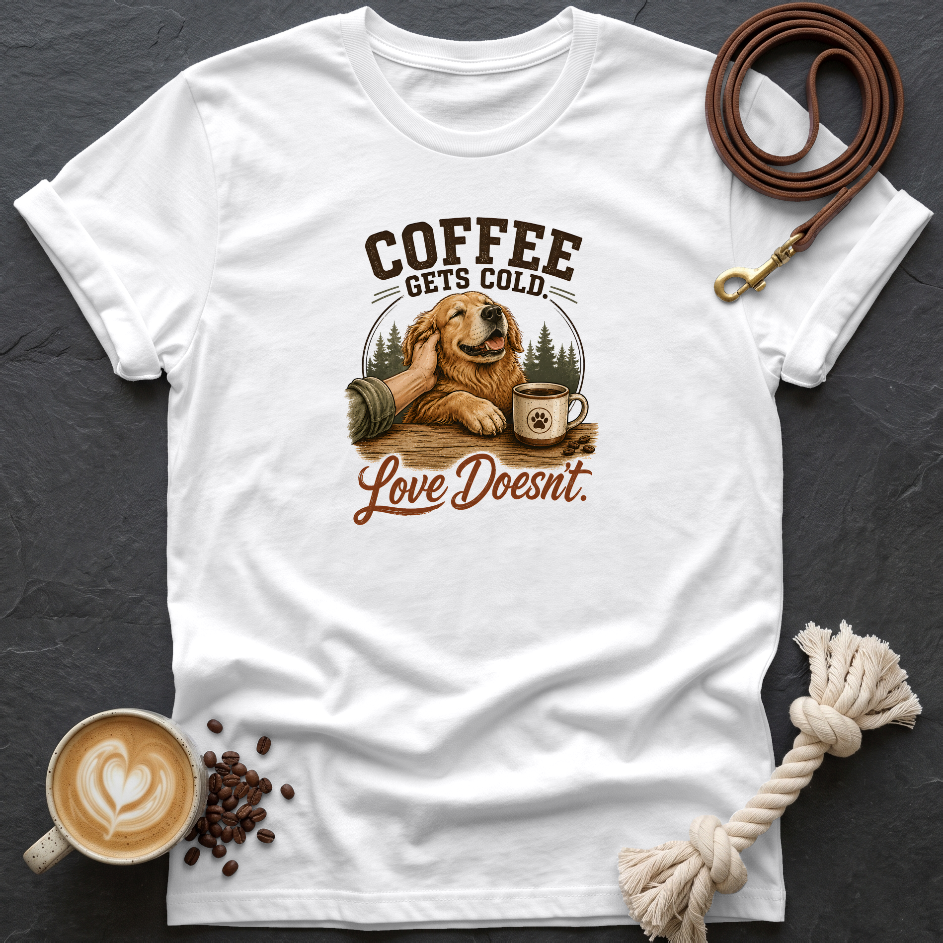 Coffee Gets Cold T-Shirt - White