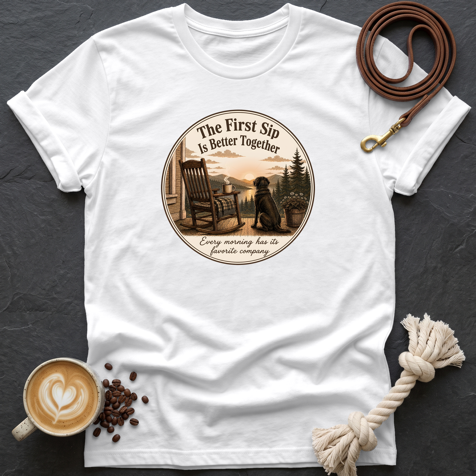 The First Sip T-Shirt - White