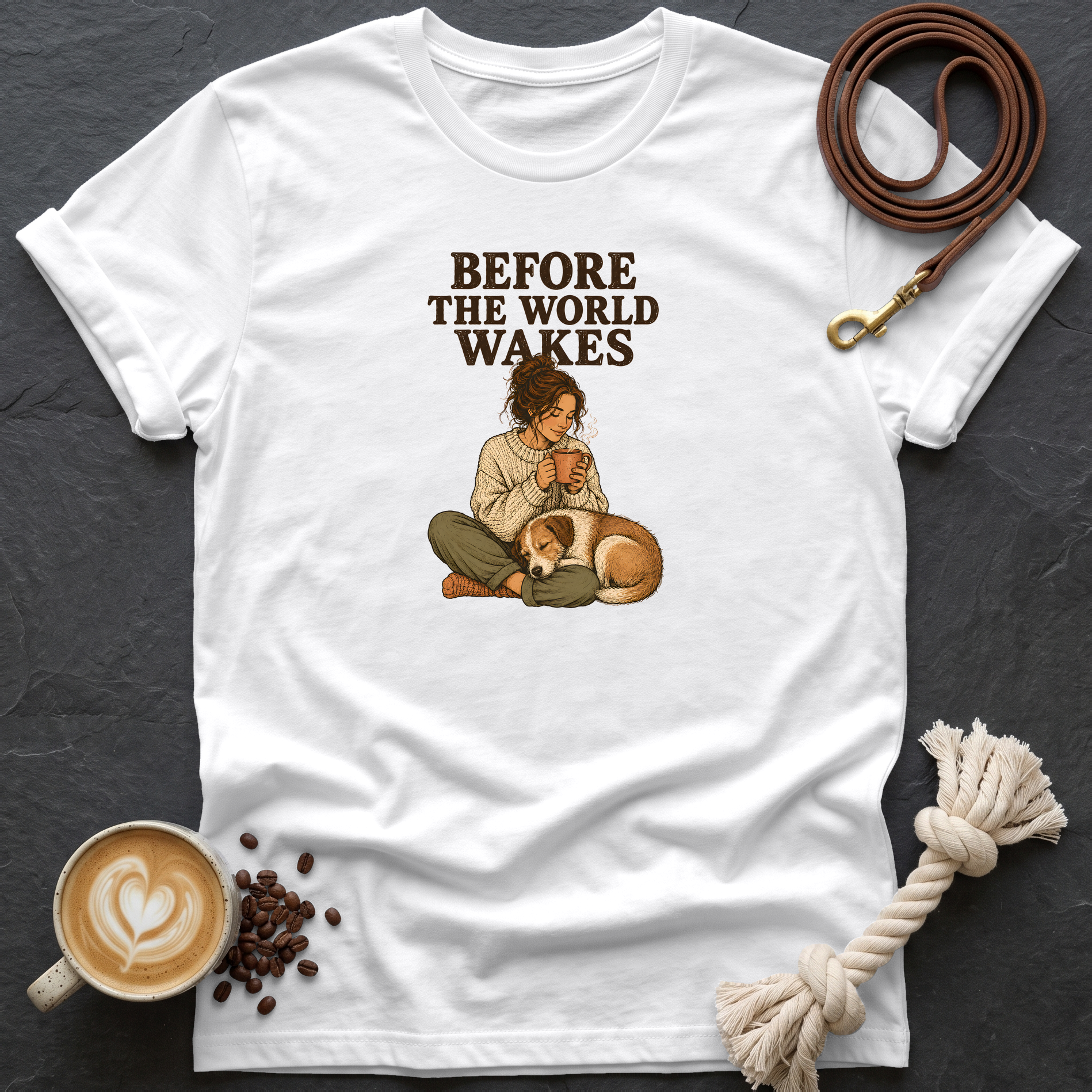 Before the World Wakes — Warm T-Shirt - White