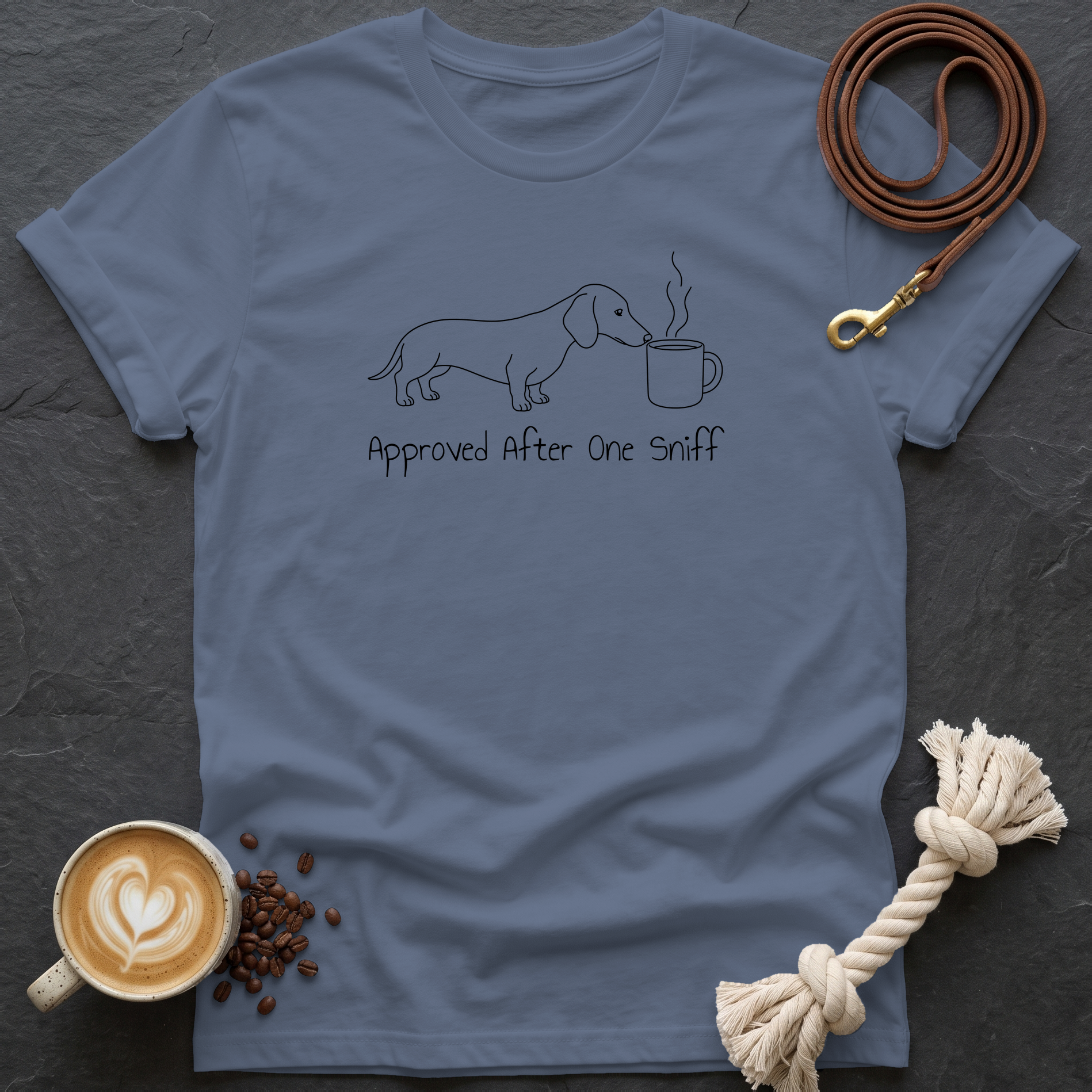 Approved After One Sniff T-Shirt - Heather Indigo