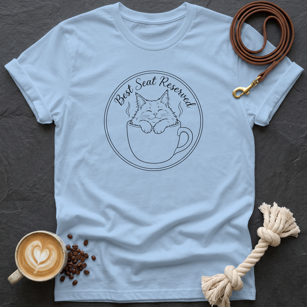 Best Seat Reserved T-Shirt - Light Blue
