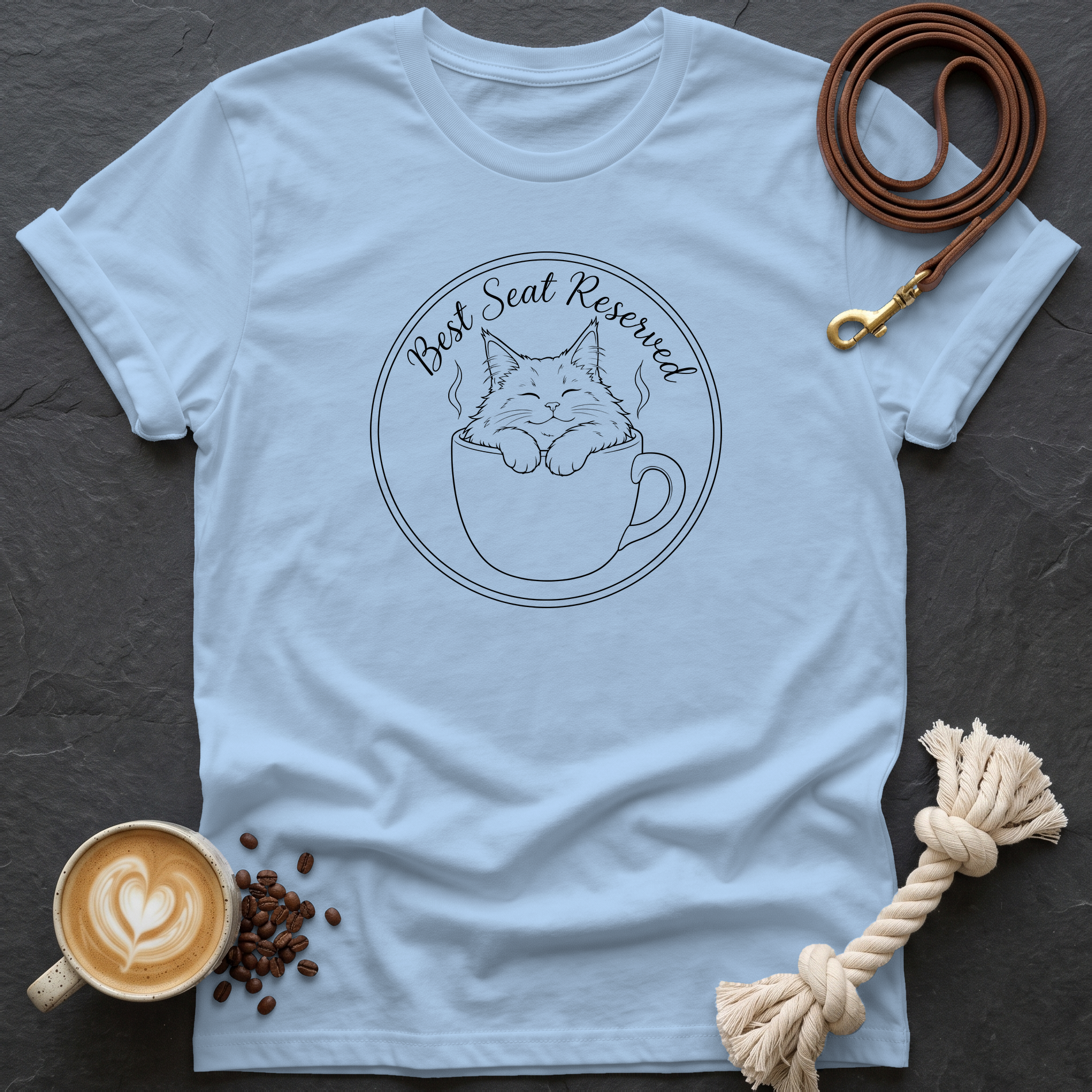 Best Seat Reserved T-Shirt - Light Blue