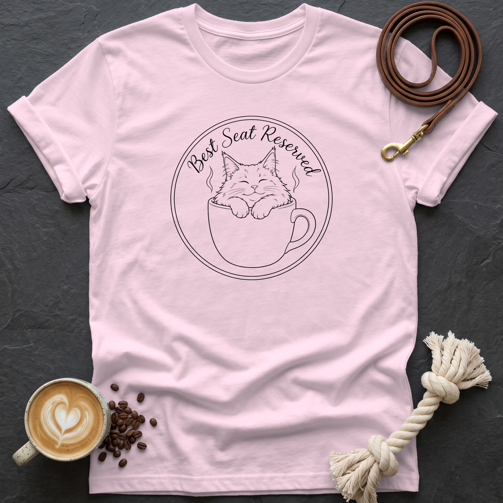 Best Seat Reserved T-Shirt - Light Pink