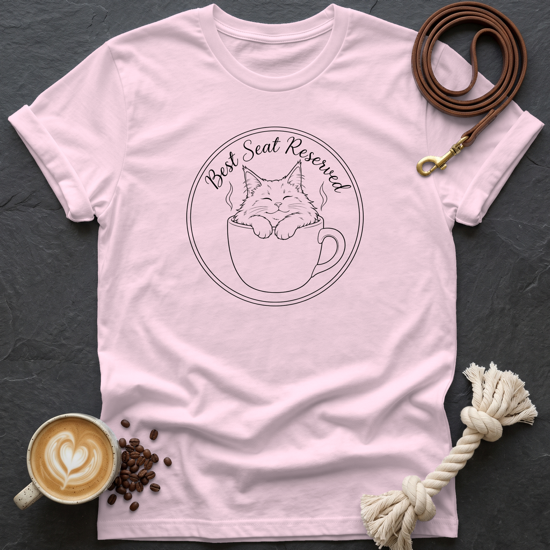 Best Seat Reserved T-Shirt - Light Pink