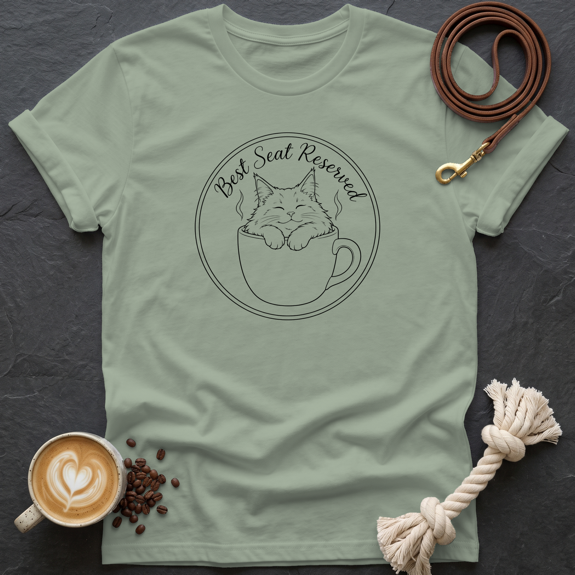 Best Seat Reserved T-Shirt - Sage