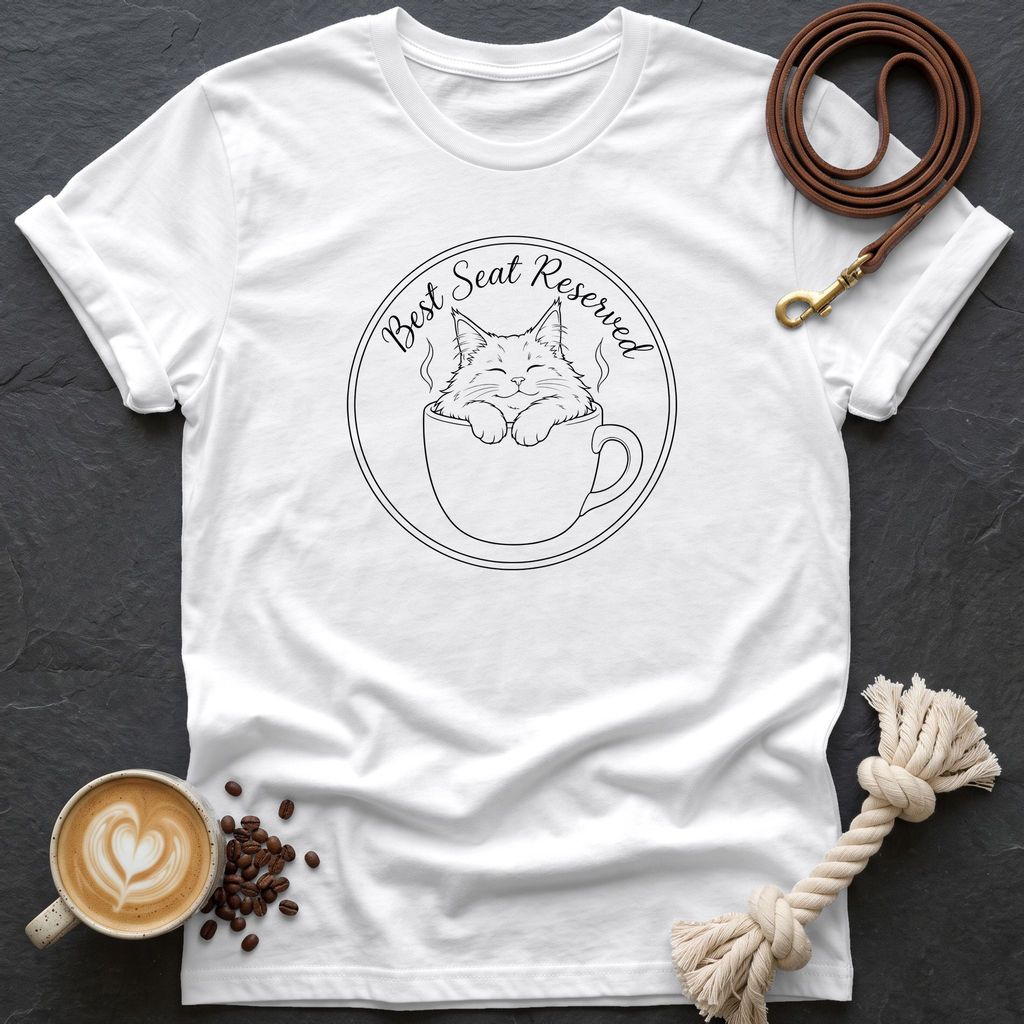 Best Seat Reserved T-Shirt - White