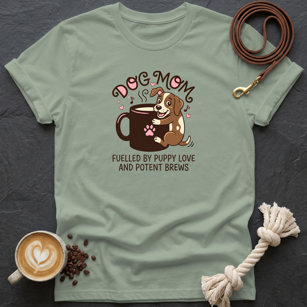 Dog Mom T-Shirt - Sage