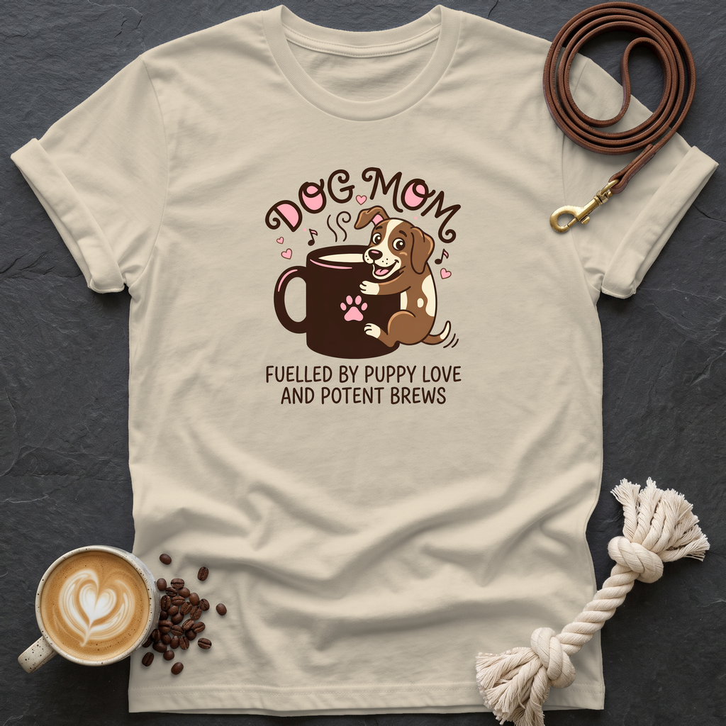 Dog Mom T-Shirt - Sand