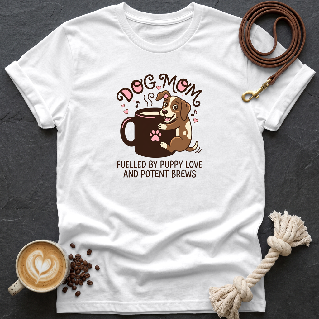 Dog Mom T-Shirt - White