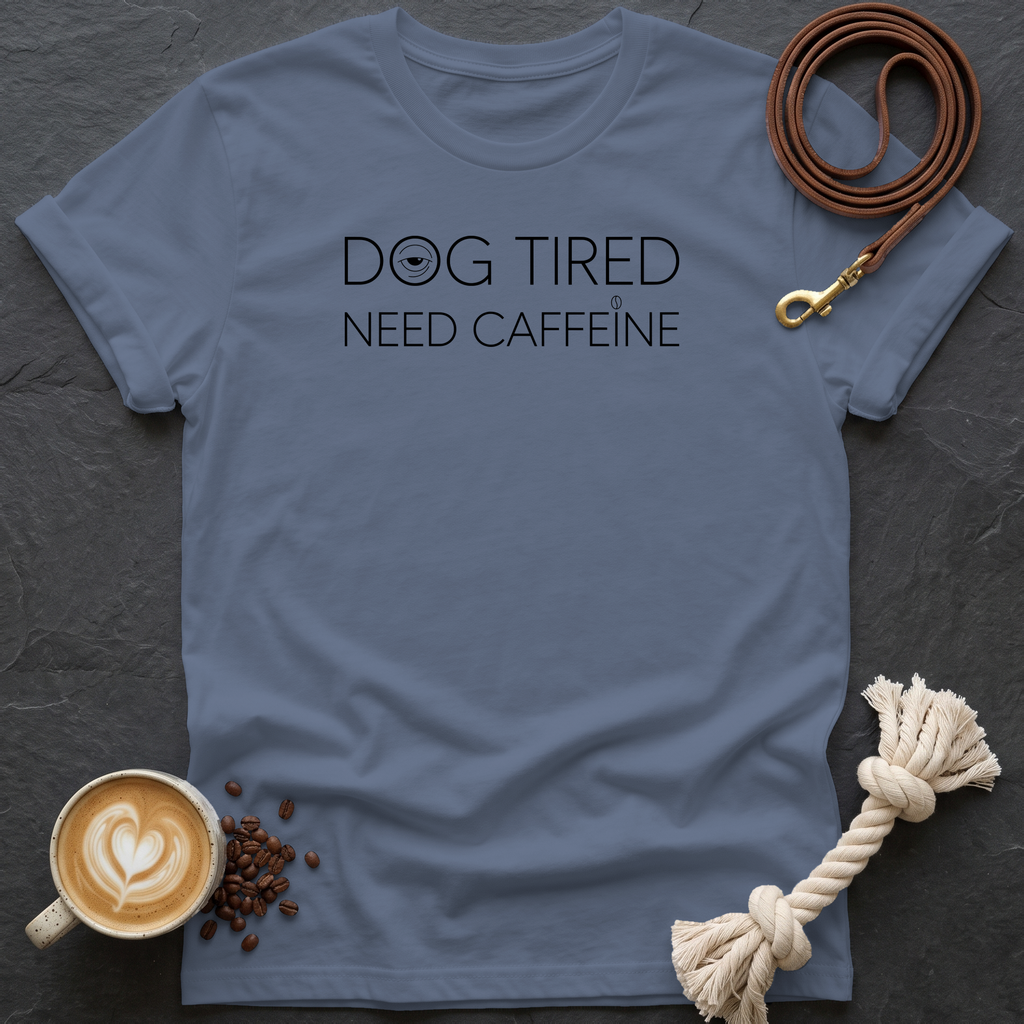 Dog Tired — Minimal T-Shirt - Heather Indigo