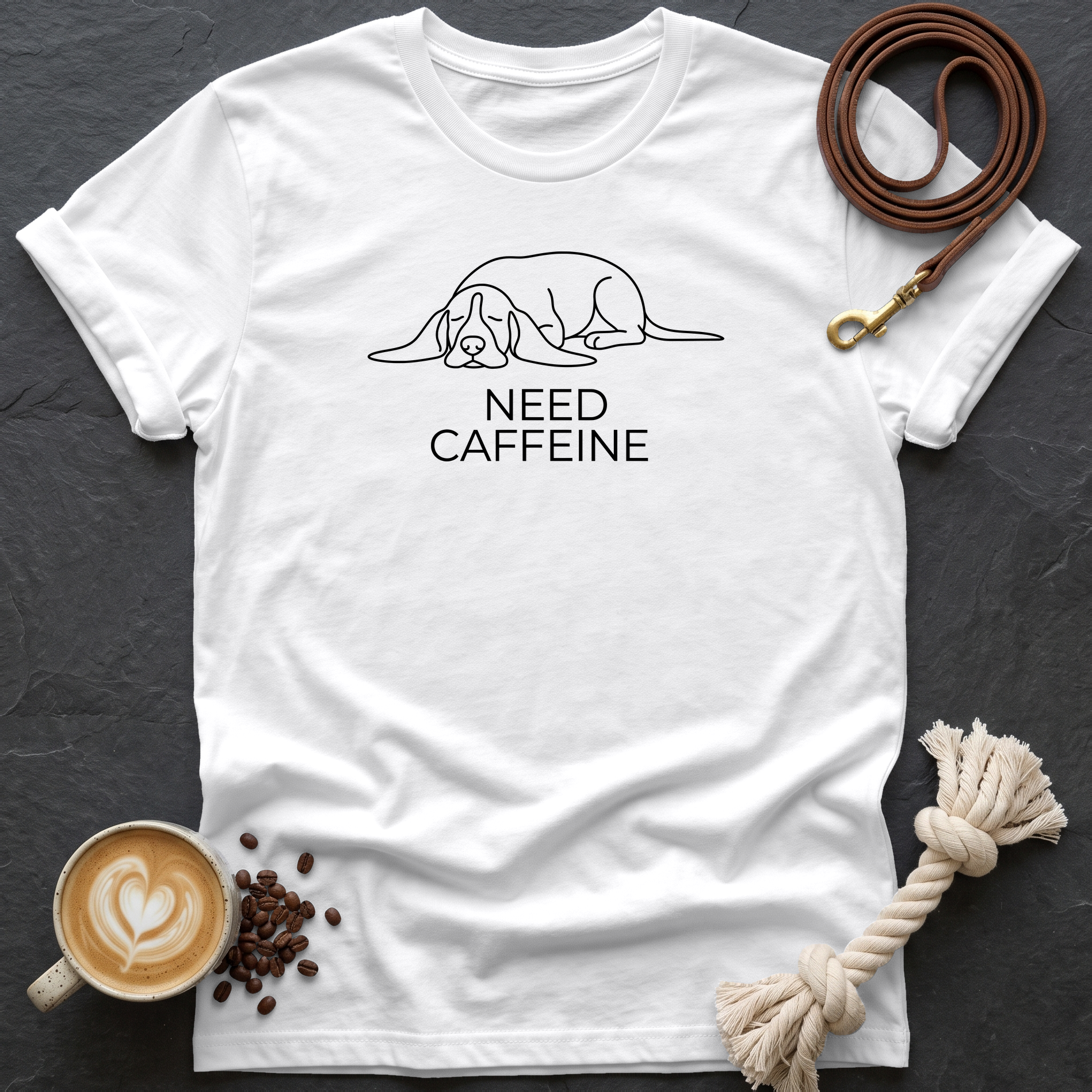 Need Caffeine T-Shirt - White