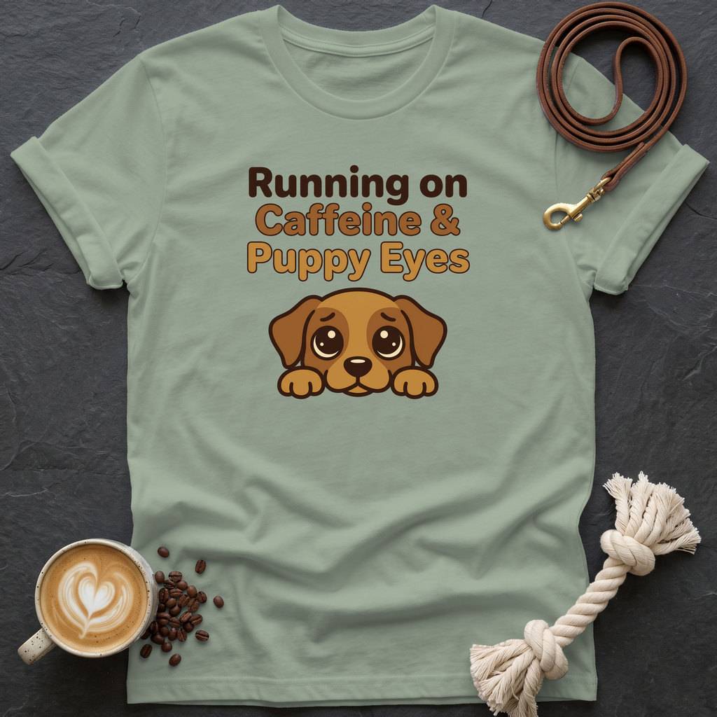 Puppy Eyes T-Shirt - Sage