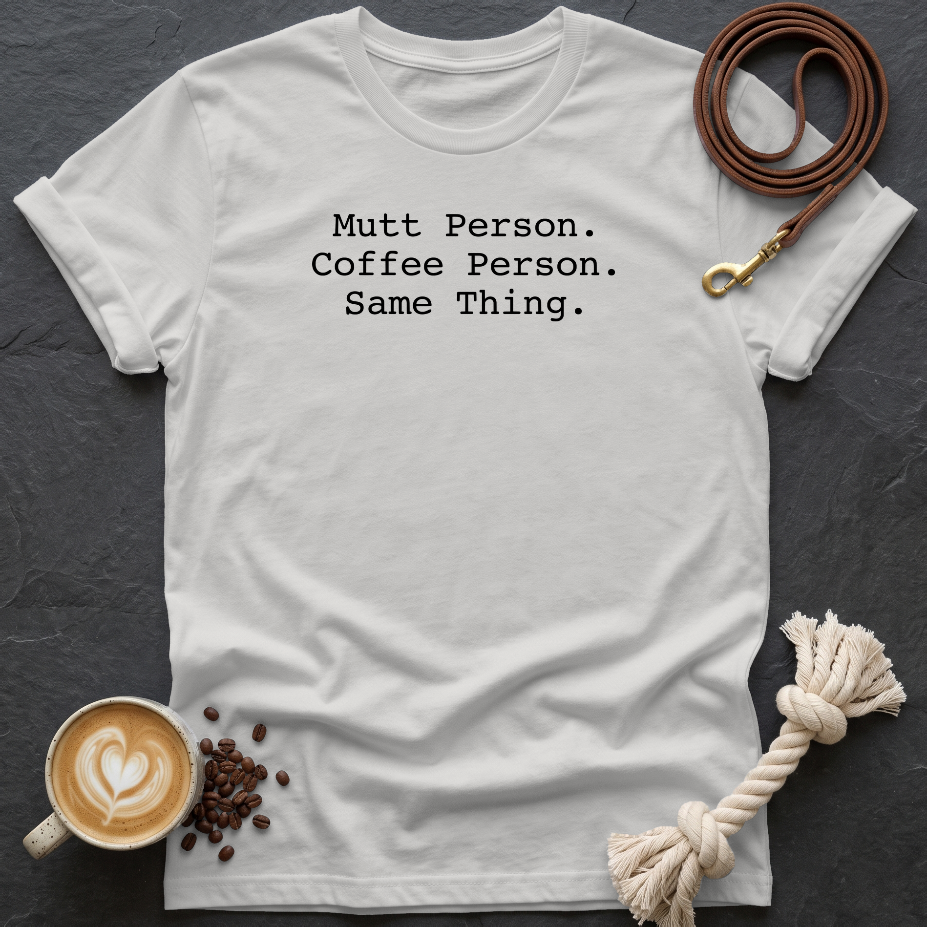 Mutt Person T-Shirt - Ice Grey