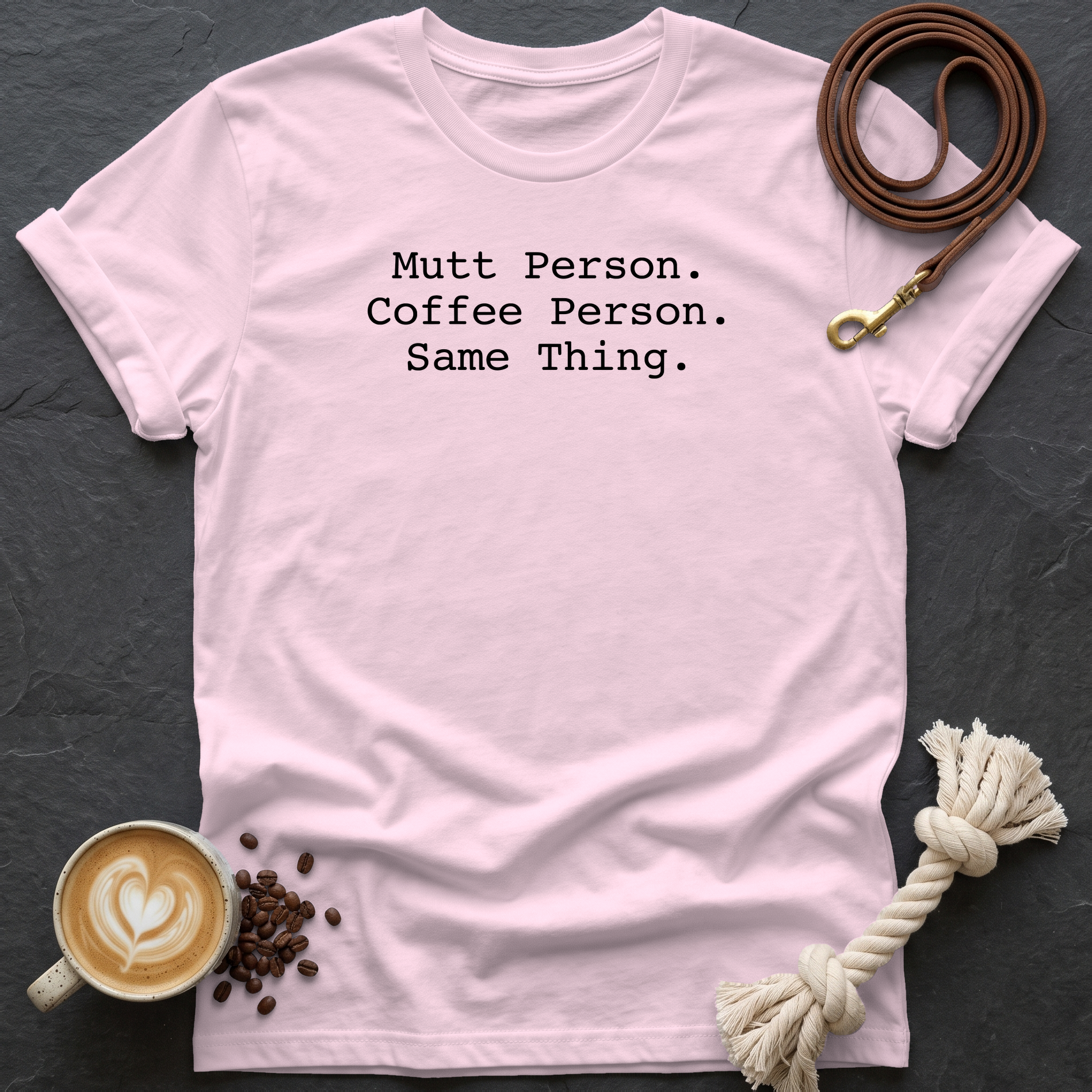 Mutt Person T-Shirt - Light Pink
