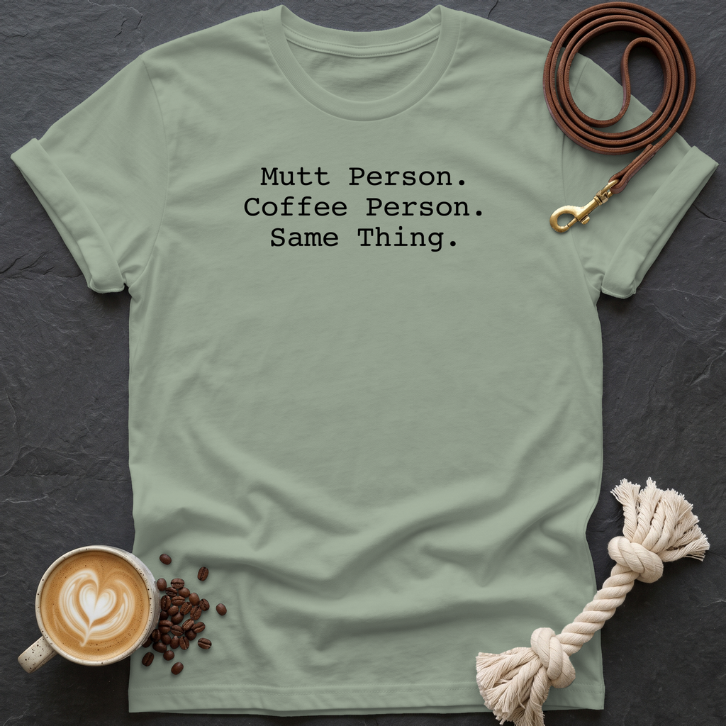 Mutt Person T-Shirt - Sage