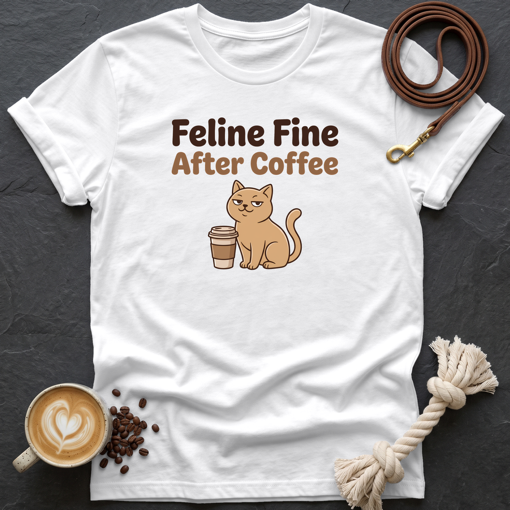 Feline Fine T-Shirt - White