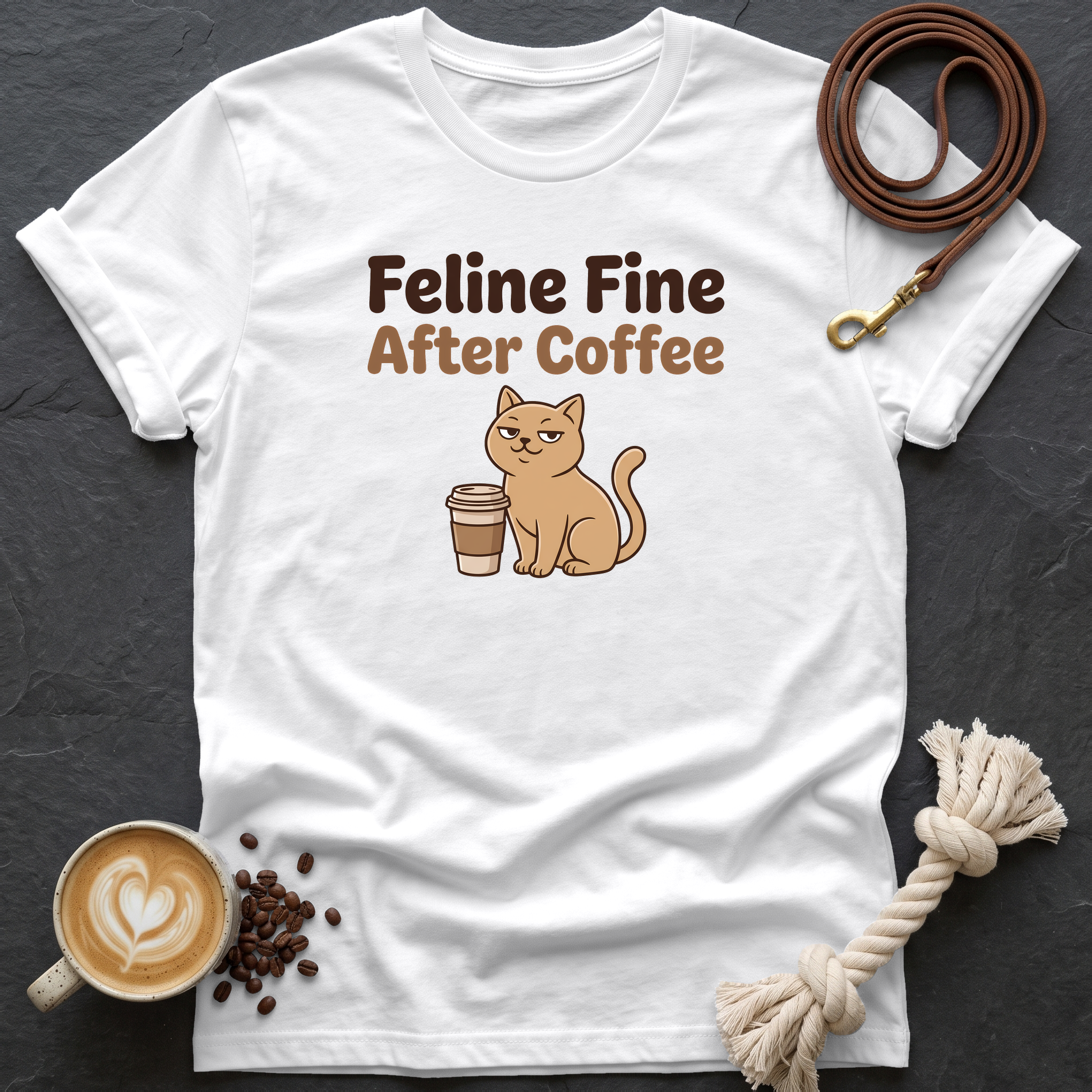 Feline Fine T-Shirt - White