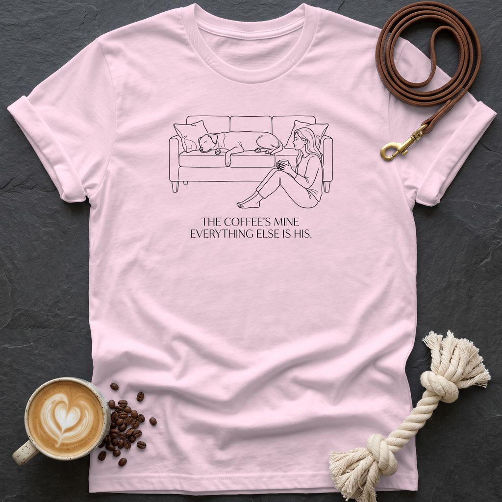 The coffee's Mine T-Shirt - Light Pink
