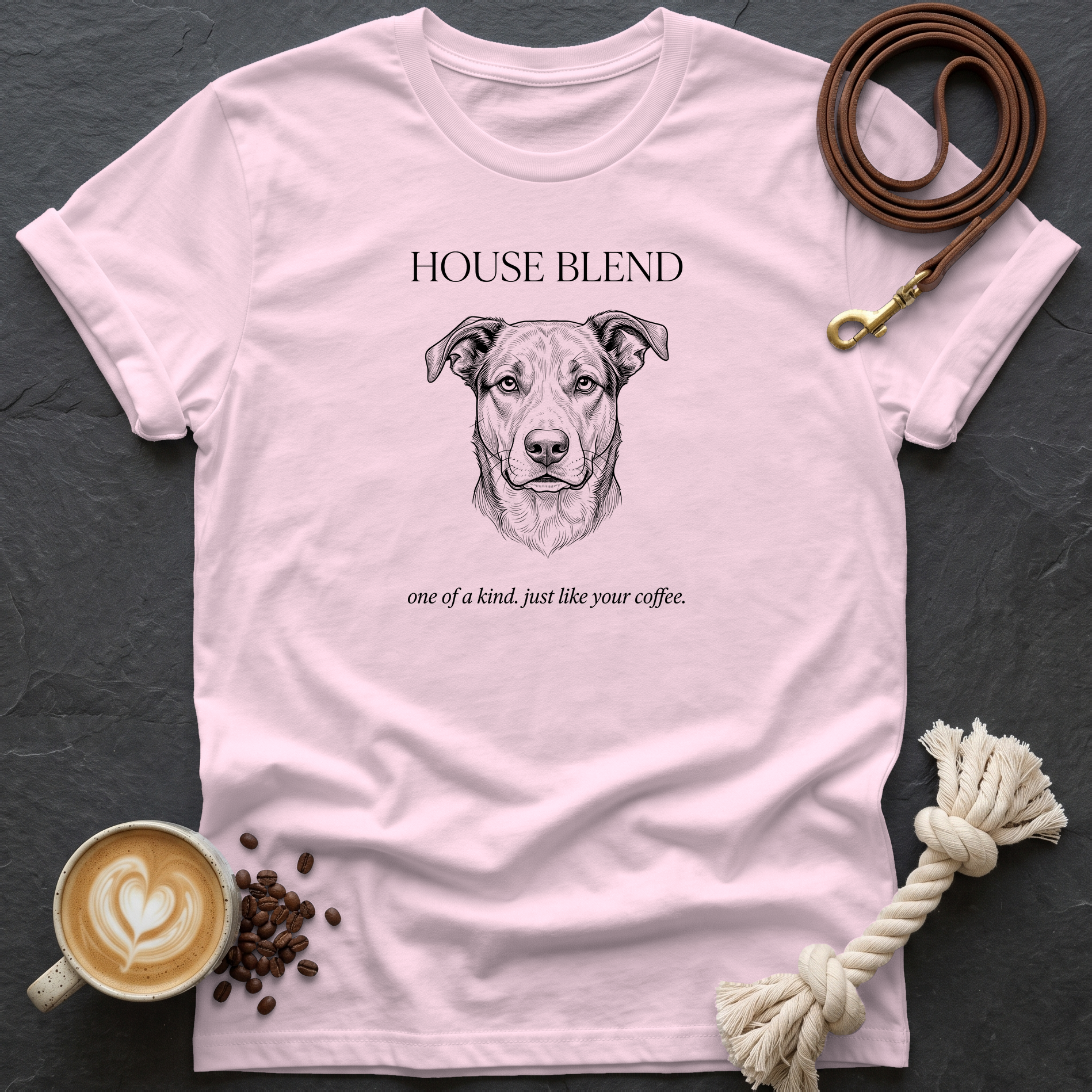 Mutt House Blend T-Shirt - Light Pink