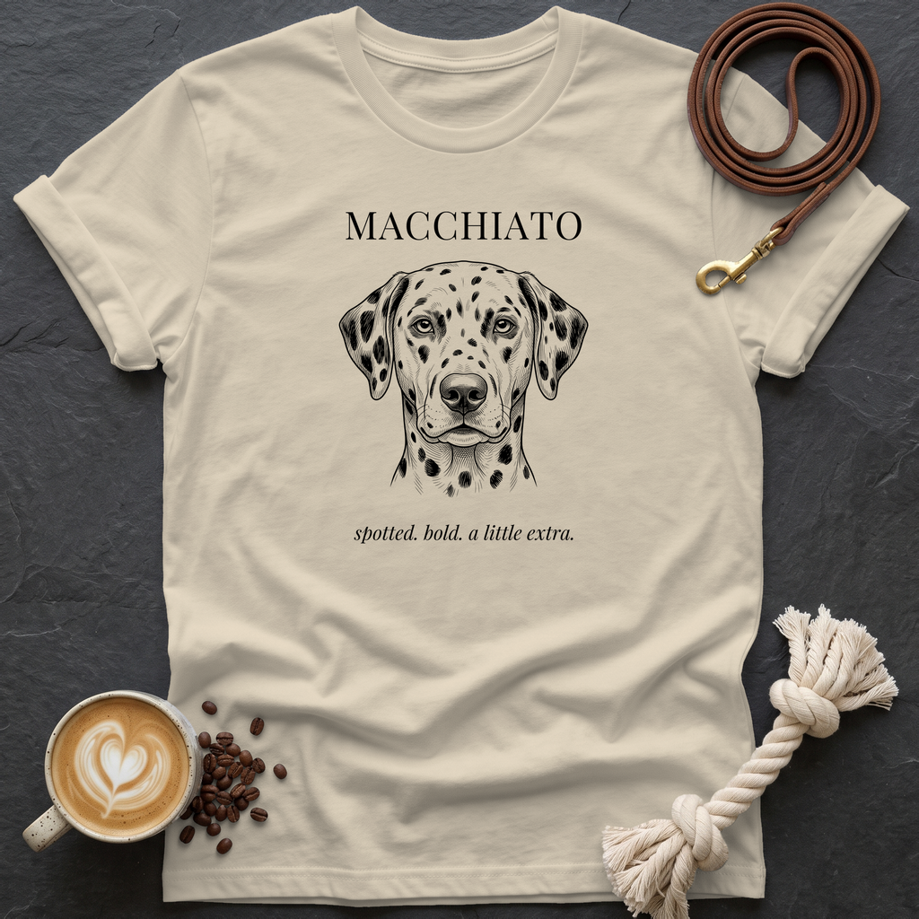 Dalmatian Macchiato T-Shirt - Sand
