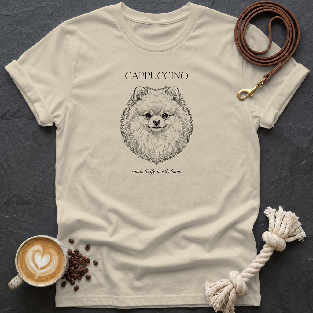 Pomeranian Cappuccino T-Shirt - Sand
