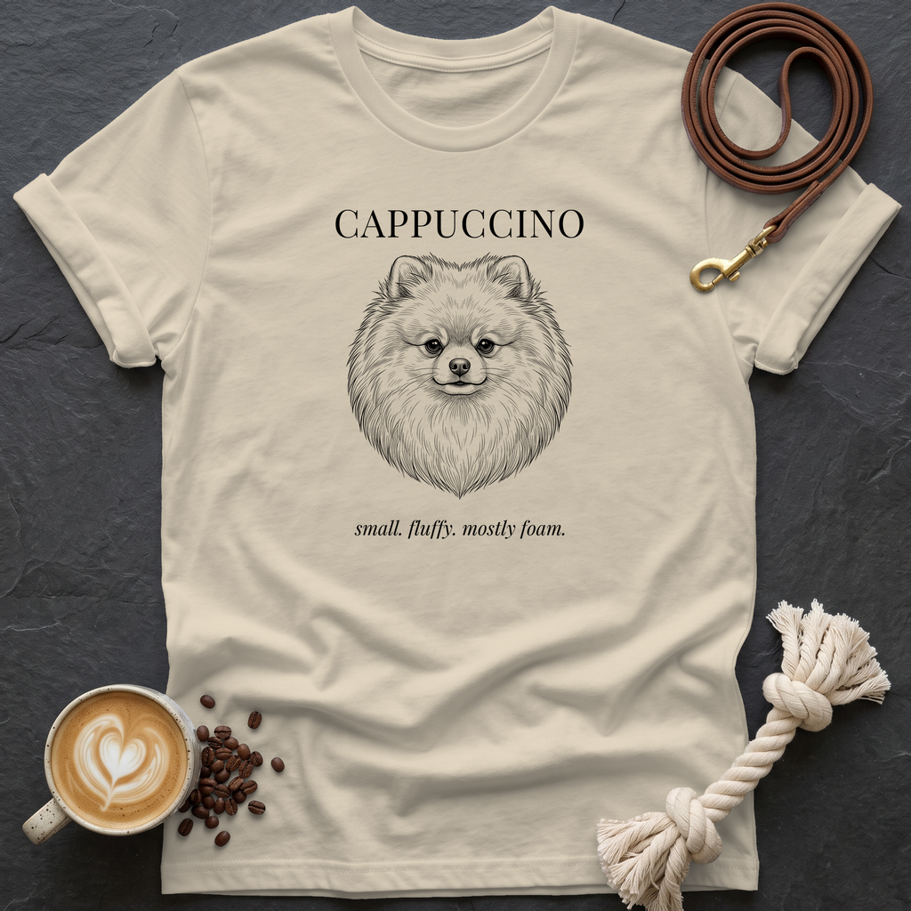 Pomeranian Cappuccino T-Shirt - Sand