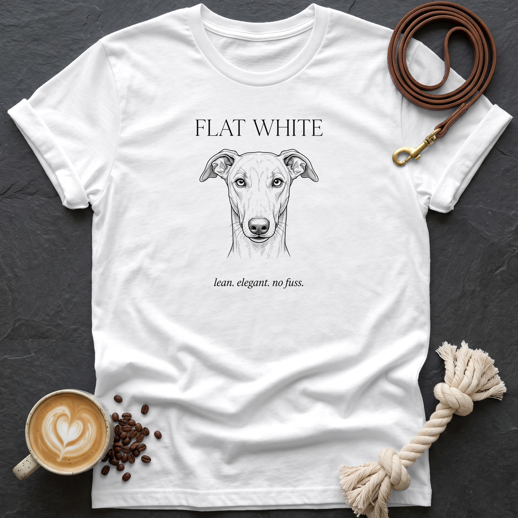Greyhound Flat White T-Shirt - White