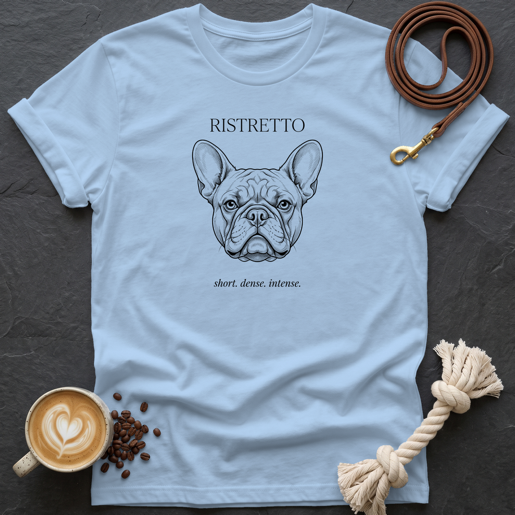 French Bulldog Ristretto T-Shirt - Light Blue
