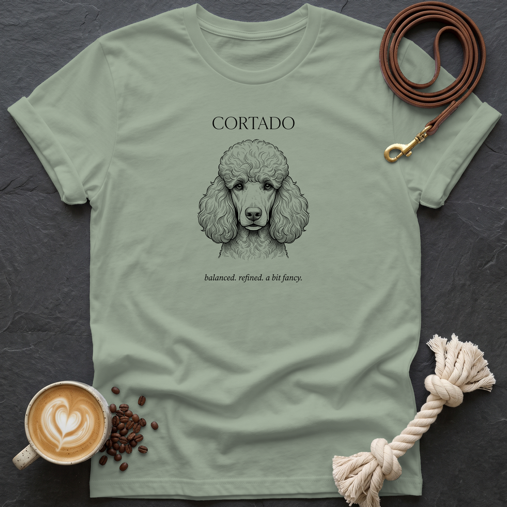 Poodle Cortado T-Shirt - Sage