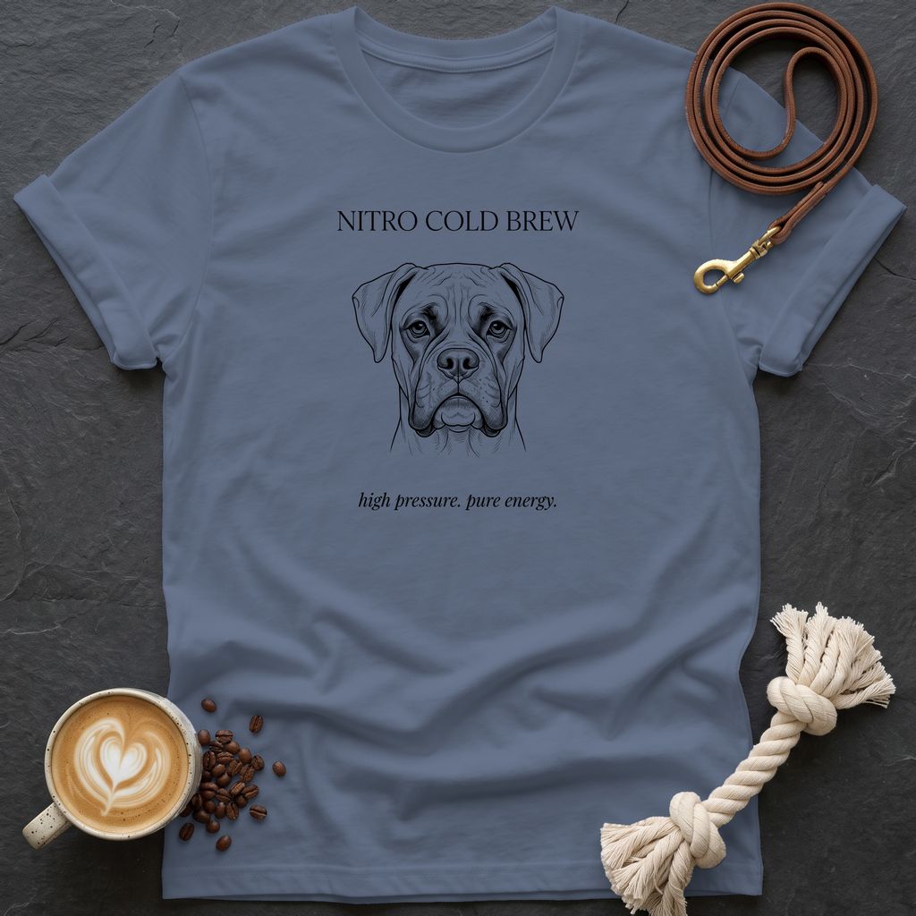 Boxer Nitro Cold Brew T-Shirt - Heather Indigo