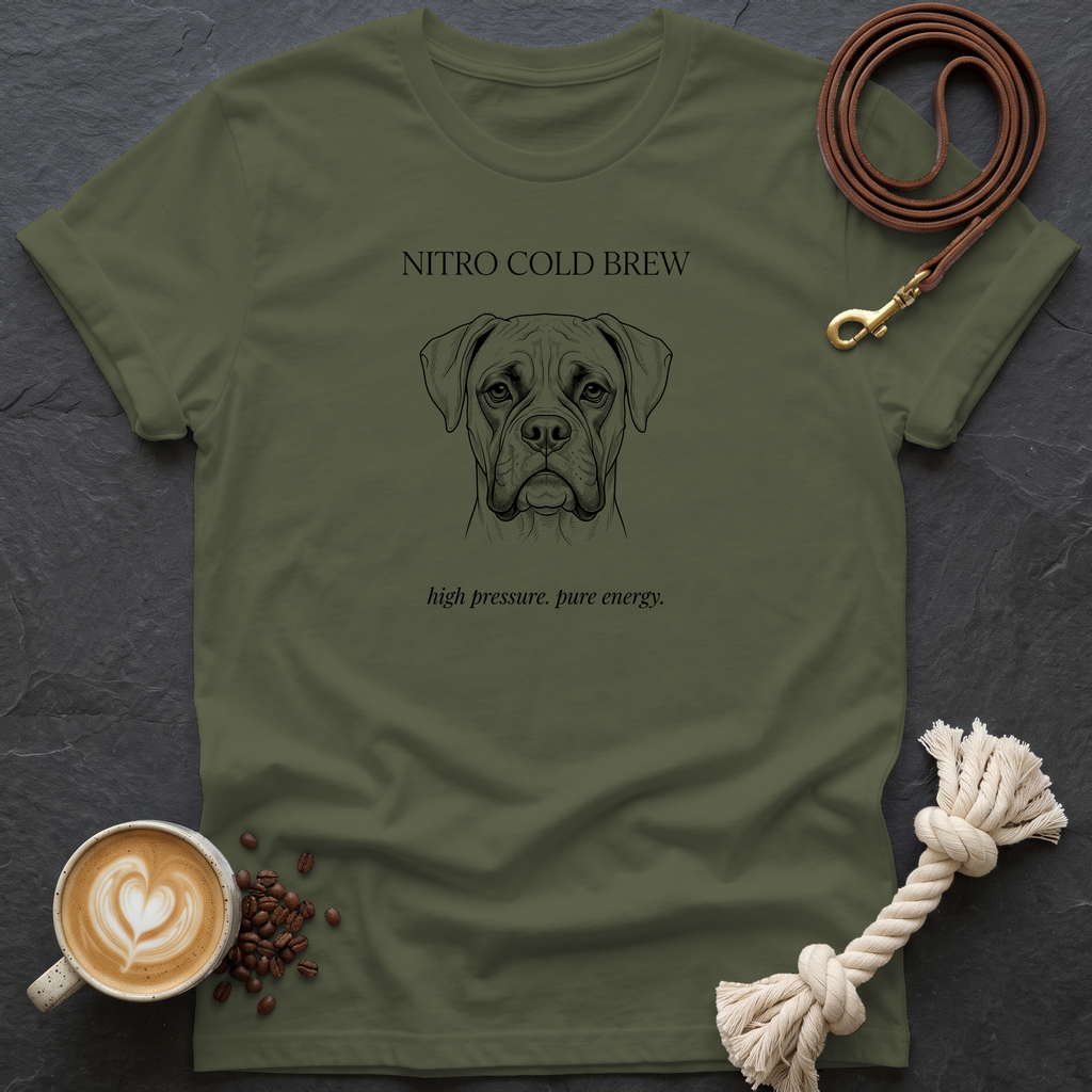 Boxer Nitro Cold Brew T-Shirt - Military Green