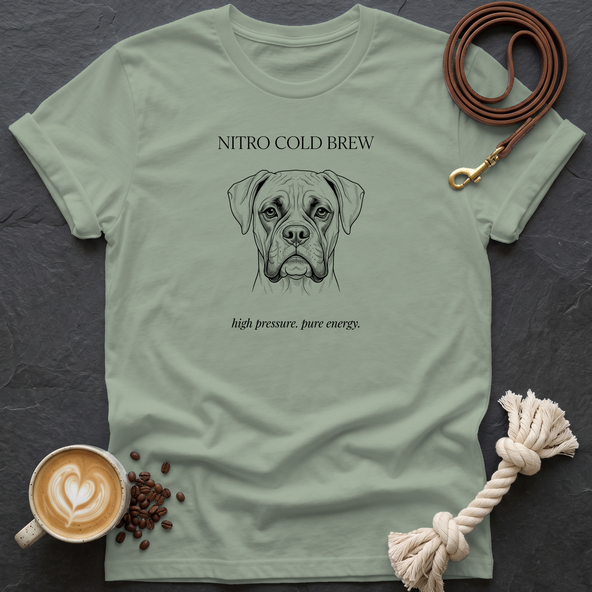 Boxer Nitro Cold Brew T-Shirt - Sage