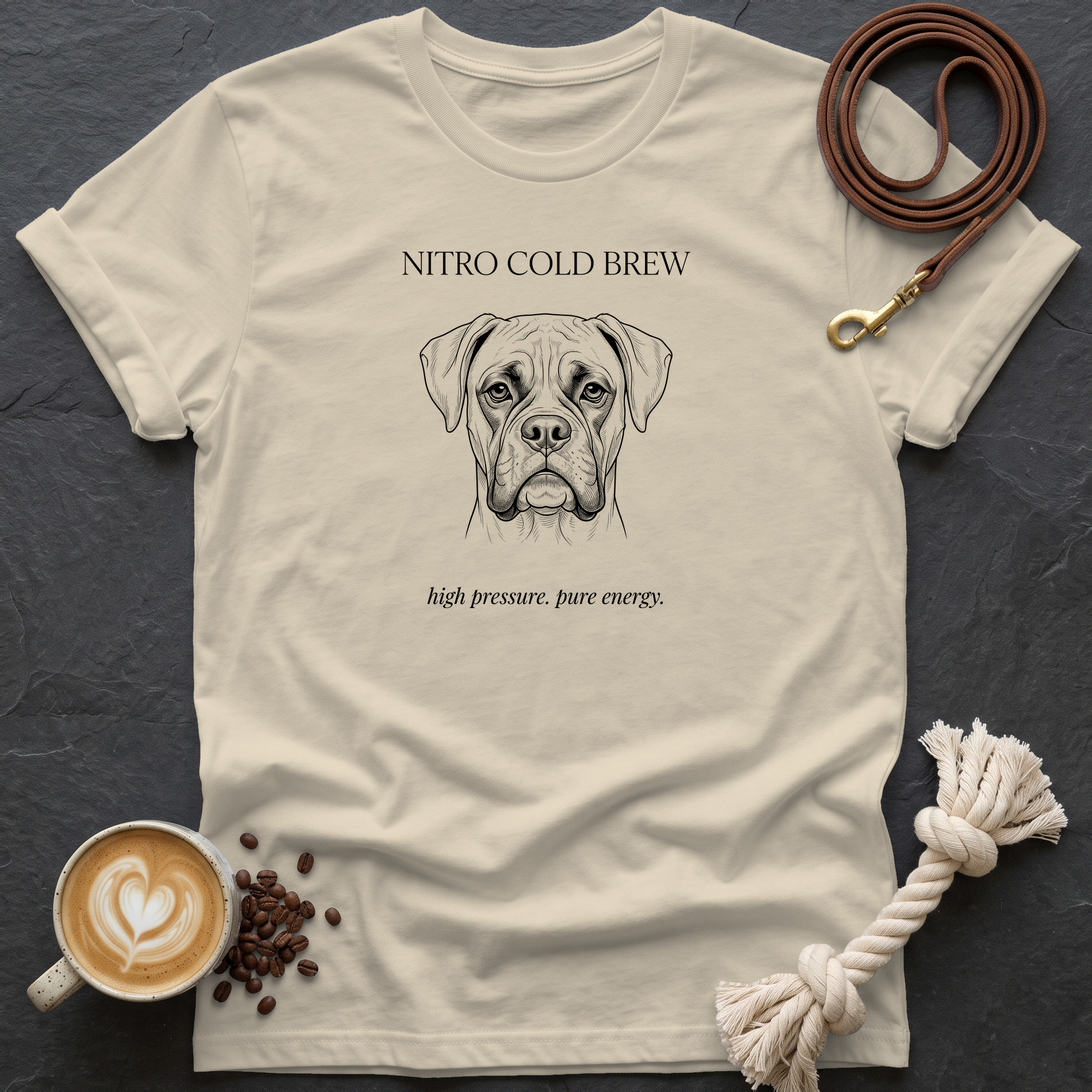 Boxer Nitro Cold Brew T-Shirt - Sand