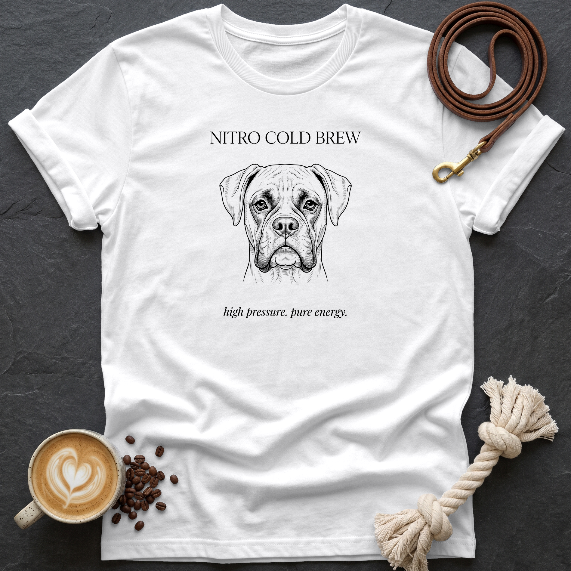 Boxer Nitro Cold Brew T-Shirt - White