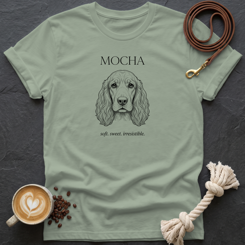 Cocker Spaniel Mocha T-Shirt - Sage
