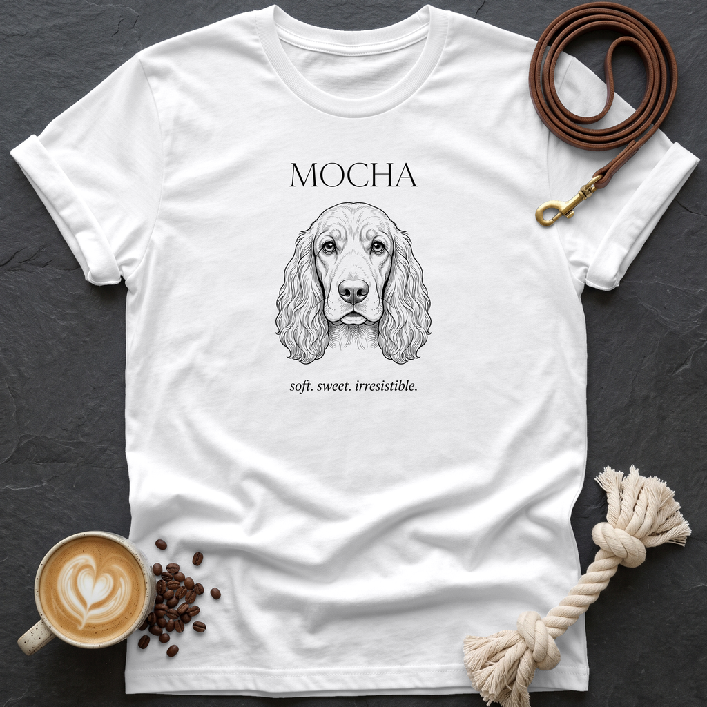Cocker Spaniel Mocha T-Shirt - White