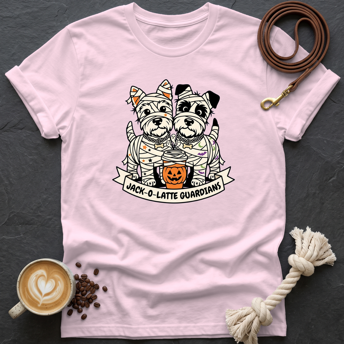 Jack-O-Latte T-Shirt - Light Pink