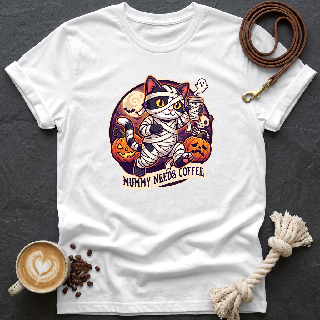 Mummy Needs Coffee T-Shirt - White